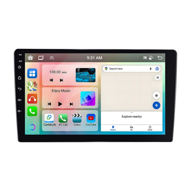 Autoradio Android 13 Écran 7 Pouces HD Bluetooth GPS Navigation 6GB RAM 128GB ROM Caméra AHD WiFi Carplay USB FM RDS - www.yo...