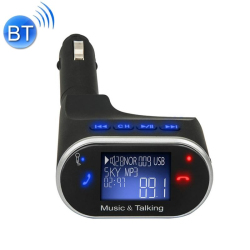 Accessoire Autoradio Bluetooth Mains Libres Transmetteur FM Écran LCD USB Chargement