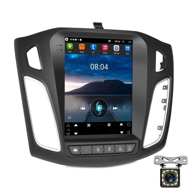 Autoradio Android 9.7 Pouces Écran Tactile WiFi Bluetooth GPS Intégré Caméra 12 Lumières Dual USB Ports Mirror Link Supporte ...