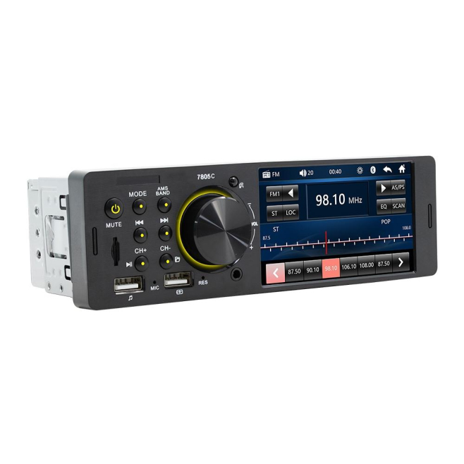 Autoradio Écran Tactile 4.1 Pouces Bluetooth FM USB MP5 Lecteur avec Télécommande et Fonction de Charge - www.yonis-shop.com