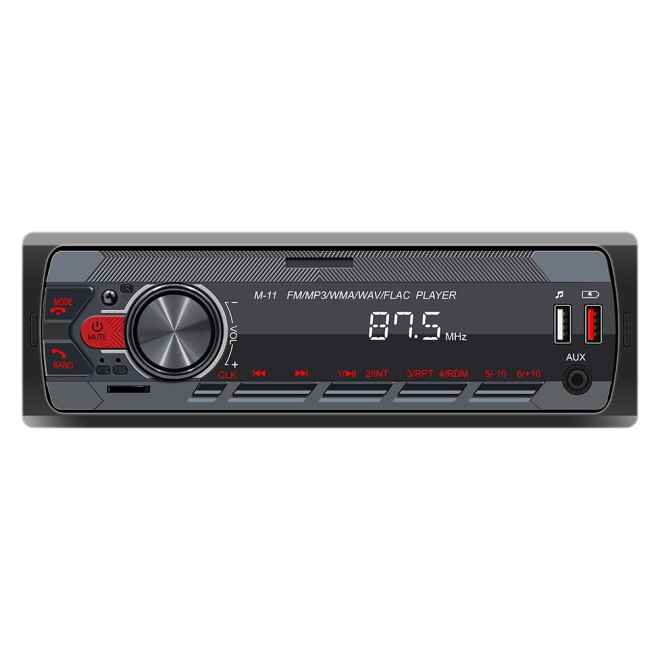 Autoradio Bluetooth Avec Fonction MP3 FM Radio Lecteur De Carte TF AUX USB Charge Mobile Assistant Vocal - www.yonis-shop.com