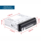 Autoradio 7 Pouces Électrique Rétractable Bluetooth Mains Libres Image Recul FM Radio USB TF AUX - www.yonis-shop.com