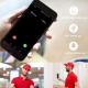 Interphone Vidéo Intelligent 1080P WiFi Détection de Mouvement Infrarouge Vision Nocturne Intercom Bidirectionnel Stockage Cl...