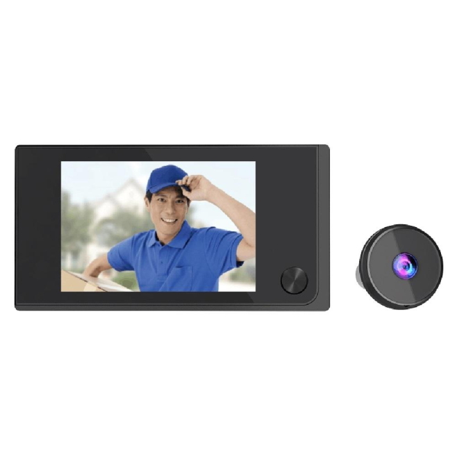 Interphone Vidéo Écran 3.5 Pouces Caméra 2MP Vision Grand Angle 170 Degrés - www.yonis-shop.com