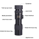 Monoculaire HD Télescope Prisme BAK4 Objectif 30mm Compact et Léger Focalisation Rotative et Extensible - www.yonis-shop.com