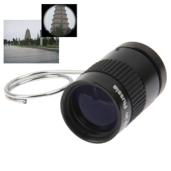 Monoculaire De Poche Mini 2.5X Avec Lentille De Protection Noir