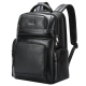 Sac À Dos Ordinateur Grande Capacité En Cuir Véritable Avec Port USB Type-C