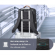 Sac À Dos Ordinateur Grande Capacité Étanche Avec Port USB Type-C Noir - www.yonis-shop.com