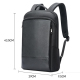 Sac À Dos Ordinateur Imperméable En Cuir Véritable Avec Compartiment Indépendant Et Ports USB - www.yonis-shop.com
