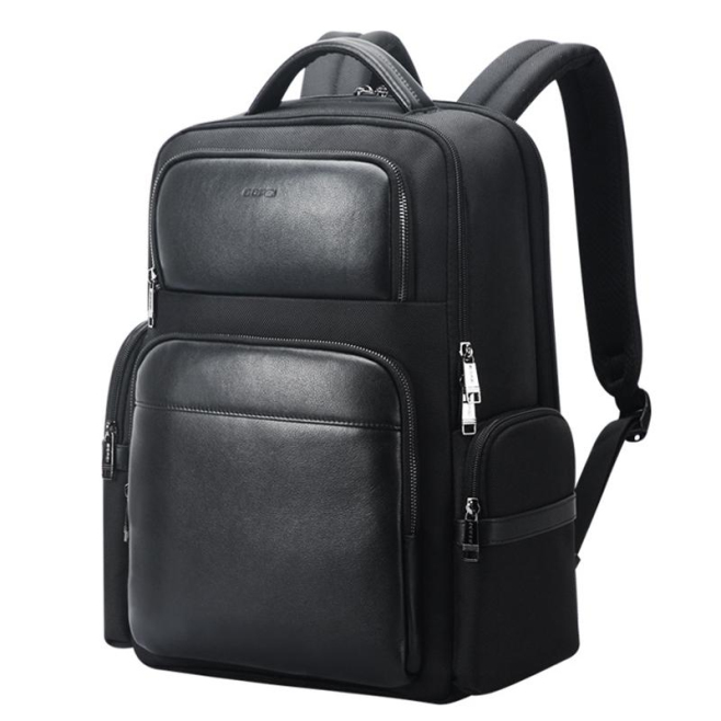 Sac À Dos Ordinateur Grande Capacité En Cuir Véritable Avec Ports USB Et Type-C - www.yonis-shop.com