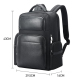 Sac À Dos Ordinateur Grande Capacité En Cuir Véritable Avec Ports USB Et Type-C - www.yonis-shop.com