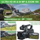 Caméscope Numérique 64MP 18X Zoom 4K HD Avec Écran Tactile 4 Pouces WiFi et Télécommande - www.yonis-shop.com