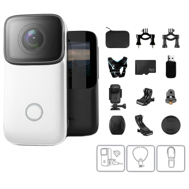 Caméscope Numérique 4K Étanche Avec Reconnaissance Faciale WIFI Anti-Tremblement Pour Cyclisme Extérieur - www.yonis-shop.com