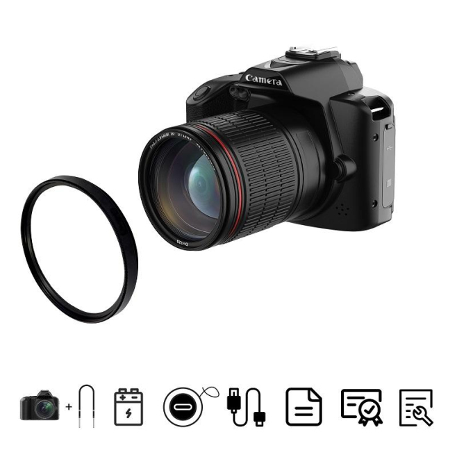 Appareil Photo Numérique Haute Définition 64MP Vision Nocturne WIFI Avec Objectif Macro - www.yonis-shop.com