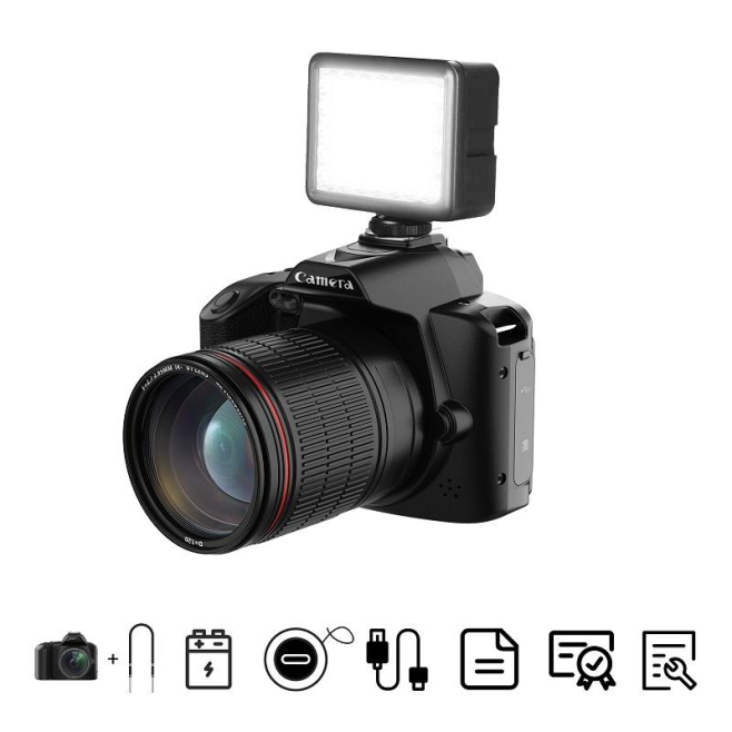 Appareil Photo Numérique 64MP Vision Nocturne HD WiFi Double Caméra 4K Zoom 16X Anti-Tremblement - www.yonis-shop.com