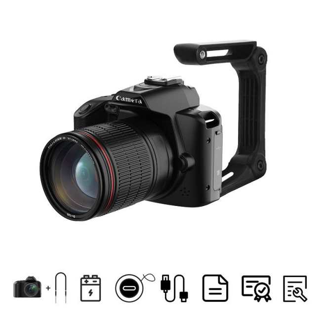 Appareil Photo Numérique 64MP Vision Nocturne 4K WiFi Avec Support Poignée Et Batterie Longue Durée - www.yonis-shop.com