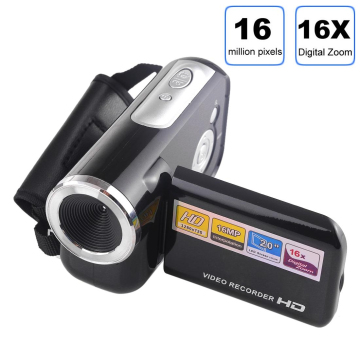 Caméscope Full HD 1080p Avec écran Rotatif 2,7 Pouces - 48 MP, Zoom 16x, Lumière LED - Idéal Vlog, Voyages