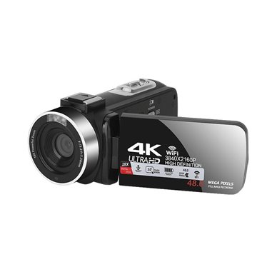 Caméscope 4K Numérique Avec Zoom 18x - Écran Tactile IPS 3 Pouces - Stabilisation Anti-secousses - Remote Inclus