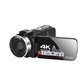 Caméscope Numérique 4K Ultra HD 48MP Avec Zoom 16X Écran Tactile 3 Pouces WiFi Vision Nocturne HDMI Streaming En Direct - www...
