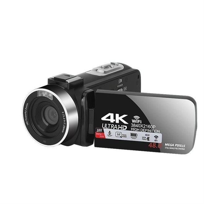 Caméscope Numérique 4K Ultra HD 48MP Avec Zoom 16X Écran Tactile 3 Pouces WiFi Vision Nocturne HDMI Streaming En Direct - www...