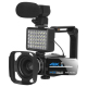 Caméscope Numérique Zoom Écran Tactile IPS 3.0 Pouces Stabilisateur Vidéo 4K WiFi Anti-Tremblement - www.yonis-shop.com