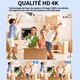 Caméscope Numérique Zoom Écran Tactile IPS 3.0 Pouces Stabilisateur Vidéo 4K WiFi Anti-Tremblement - www.yonis-shop.com