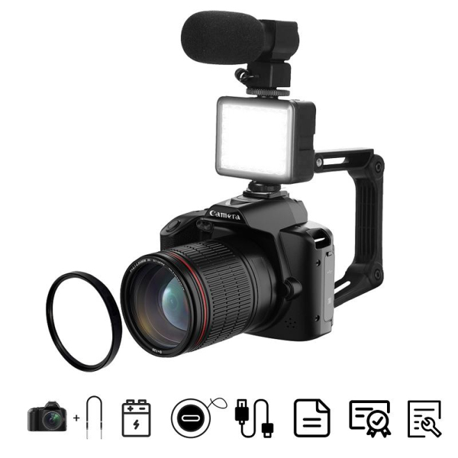 Appareil Photo Numérique 64MP 4K Vision Nocturne WIFI Avec Accessoires - www.yonis-shop.com