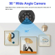 Camera IP WiFi Intelligent Vision Nocturne HD Surveillance Réseau Sans Fil 90° Angle Large Mémoire Jusqu'à 128GB - www.yonis-...