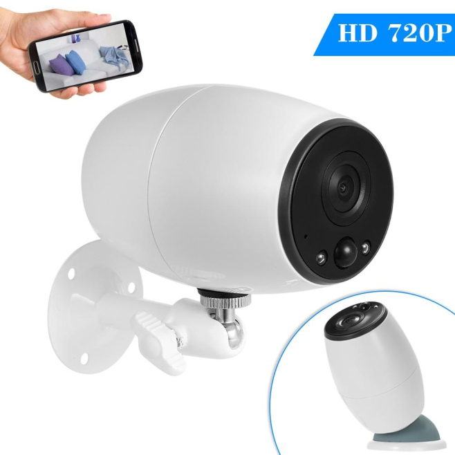 Camera IP HD 720P Vision Nocturne Audio Bidirectionnel Étanche Angle Large 166° Détection PIR - www.yonis-shop.com