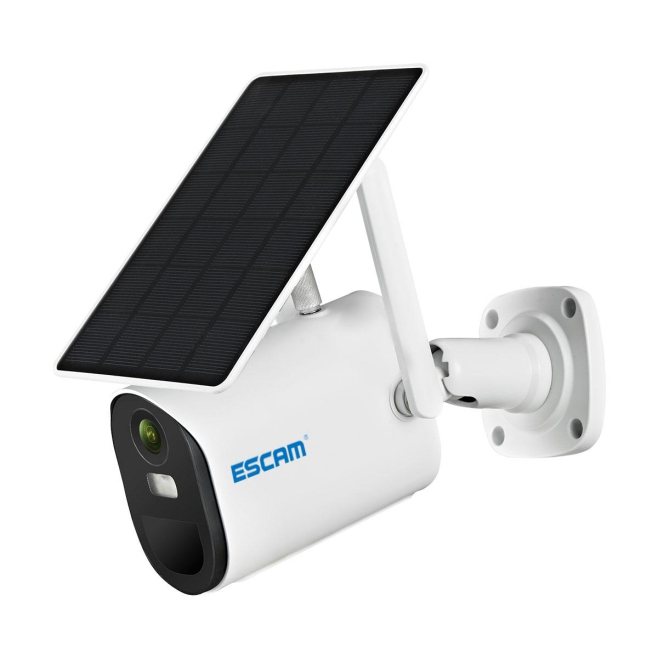 Camera IP HD 1080P WiFi Panneau Solaire Détection de Mouvement Vision Nocturne Audio Bidirectionnel Stockage Cloud et Carte T...