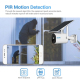 Camera IP HD 1080P WiFi Panneau Solaire Détection de Mouvement Vision Nocturne Audio Bidirectionnel Stockage Cloud et Carte T...