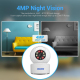 Camera IP 4MP HD WiFi Intérieure Avec Détection De Mouvement Audio Bidirectionnel Et Vision Nocturne - www.yonis-shop.com