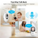 Babyphone Camera Vision Nocturne Écran 2 Pouces Surveillance Sans Fil Température Ambiante Intercom Berceuses - www.yonis-sho...