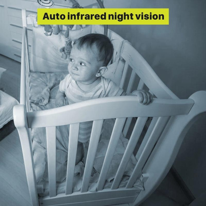 Babyphone Camera Sans Fil Vision Nocturne Surveillance Température Intercom Bidirectionnel Lullabies Longue Portée - www.yoni...