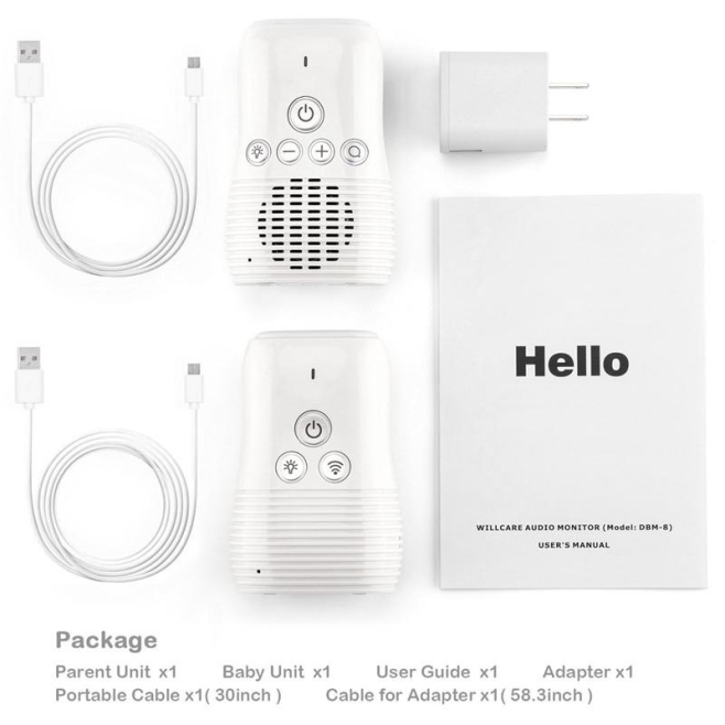 Babyphone Camera Sans Fil Avec Intercom Et Détection Sonore Musique Et Veilleuse - www.yonis-shop.com