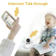 Babyphone Camera HD 5 Pouces Moniteur Bébé PTZ Rotation Vision Nocturne Température Voix Bidirectionnelle Berceuses - www.yon...