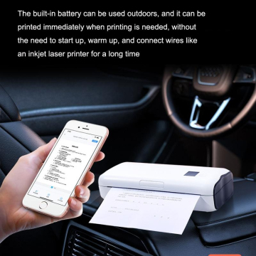 Mini Imprimante Etiquette Autocollante WANGCL Imprimante étiquettes Thermique - Portable, Bluetooth, Sans Encre Pocket Printer