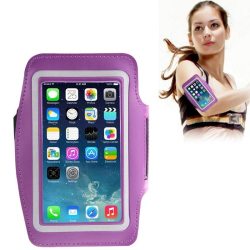 Brassard smartphone sport universel tour de bras étanche violet