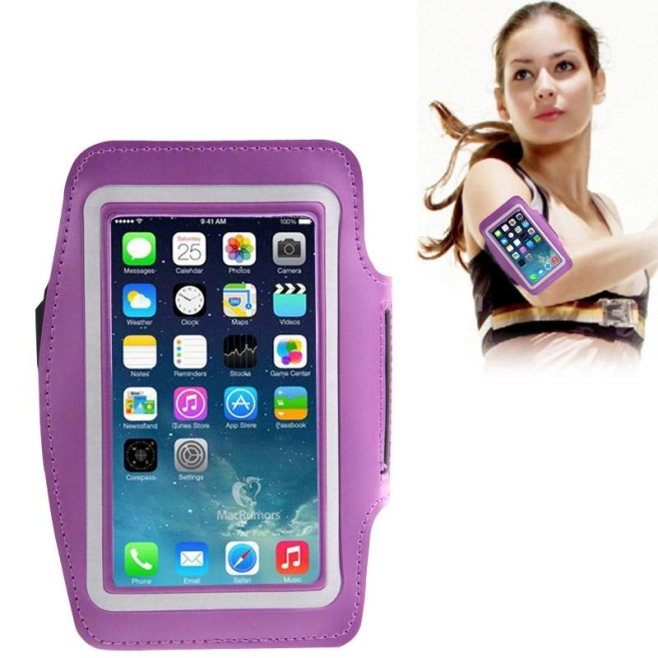 Brassard smartphone sport universel tour de bras &eacute;tanche violet - www.yonis-shop.com