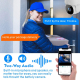 Camera Surveillance 1080P Full HD IP65 Waterproof WiFi Compatible Alexa Google Home Motion Detection Two-Way Audio Night Visi...