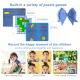 Appareil Photo Enfant HD Réversible 2.4 Pouces Jaune Bleu Avec Carte Mémoire 32G Et Lecteur De Carte - www.yonis-shop.com