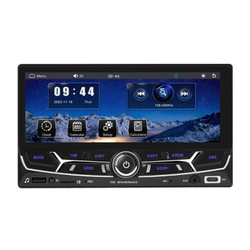 Autoradio 1 DIN Avec CarPlay & Android Auto - Écran Tactile 6.86" HD, Bluetooth 5.0, Caméra De Recul Incluse - Compatible IOS/Android