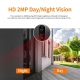 Interphone Vidéo 1080P Écran 4.3 Pouces Vision Nocturne Grand Angle 120° Détection PIR Batterie Longue Durée Mémoire 128G WiF...
