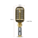Microphone Vintage Style Haute Sensibilité Pour Scène Et Chant - www.yonis-shop.com