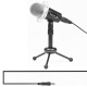Microphone Professionnel Pour Jeux Vidéo Et Diffusion En Direct Avec Trépied Et Câble 1.8m Compatible PC Et Mac