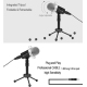 Microphone Professionnel Pour Jeux Vidéo Et Diffusion En Direct Avec Trépied Et Câble 1.8m Compatible PC Et Mac - www.yonis-s...