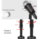 Microphone Professionnel Pour Jeux Vidéo Et Diffusion En Direct Avec Trépied Et Câble 1.8m Compatible PC Et Mac - www.yonis-s...