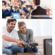 Microphone Professionnel Pour Jeux Vidéo Et Diffusion En Direct Avec Trépied Et Câble 1.8m Compatible PC Et Mac - www.yonis-s...