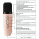 Microphone Portable RGB Bluetooth Enceinte Mini Karaoke Avec Effets Lumineux - www.yonis-shop.com