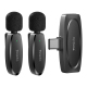 Microphone Sans Fil à Faible Latence Avec Récepteur Type-C Pour Enregistrement Vidéo et Streaming